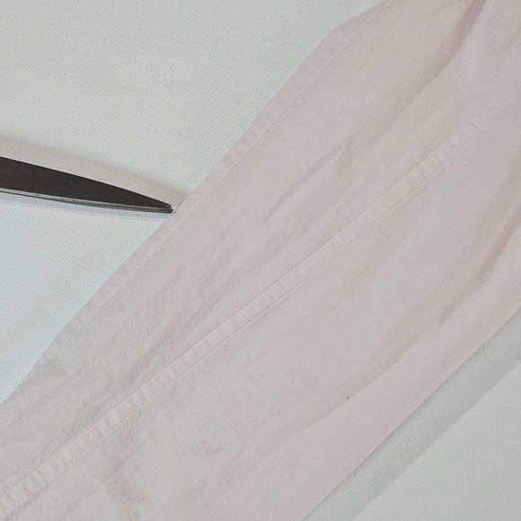 Athleta Shirt Womens Medium Light Pink Button Down Casual Long Sleeve Stripe - Picture 6 of 9